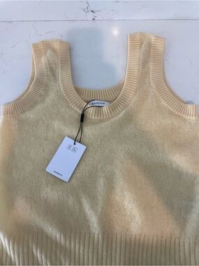 NAADAM Pale Yellow Cashmere Crewneck Sweater